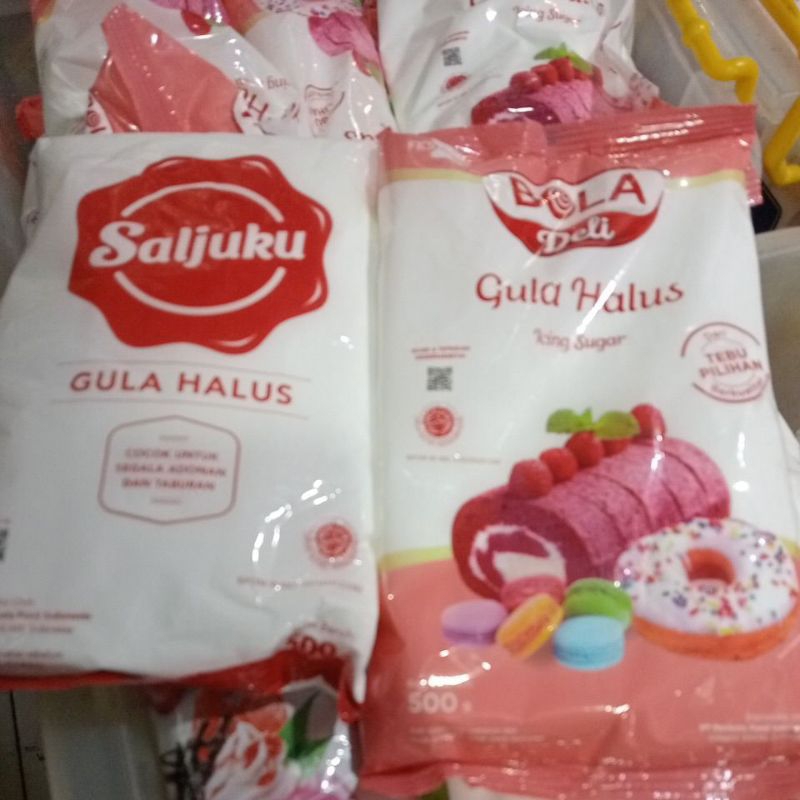 

gula halus dan saljuku merk bola ukuran 500gr