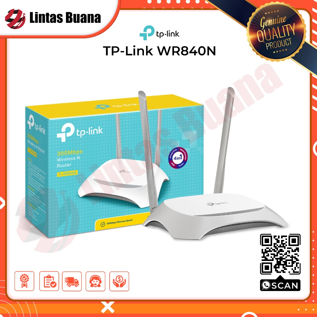 TP-LINK TLWR840N 300MBps Wireless Router TL-WR840N