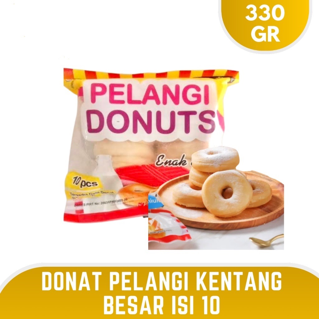 

DONAT PELANGI ISI 10 DONAT JUMBO