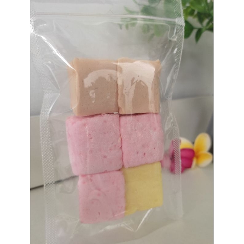 

Paket 6 pcs homemade marshmallow - varian REGULER