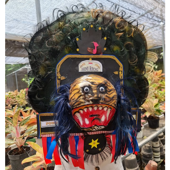 Mainan reog ponorogo mini anak /topeng reog ponorogo spon