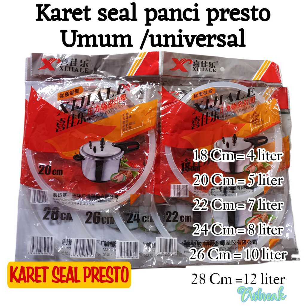 Seal Presto /Karet Seal Presto / Refil Karet Panci Presto/Karet Tutup Presto/Seal Pressure cooker