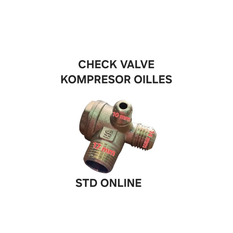 Check valve kompresor oilles chek valve otomatis kompresor oilles