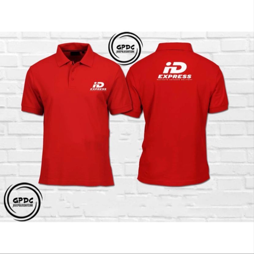 Poloshirt - ID Express Ekspedisi Pengiriman - Polo Kurir ID Express - Kaos ID Express - Kaos Kerah