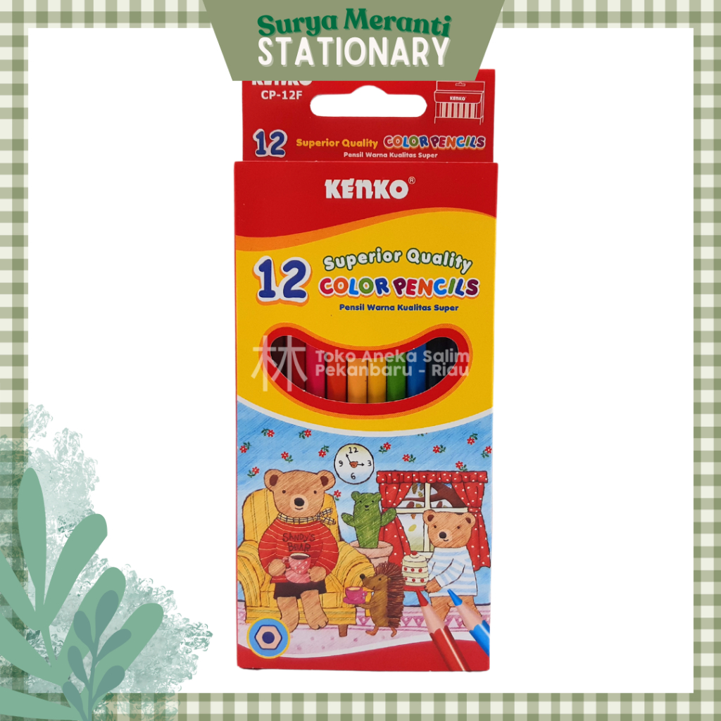 

Anekasalim - Pensil Warna Kenko 12 Warna Panjang CP-12F/BEAR