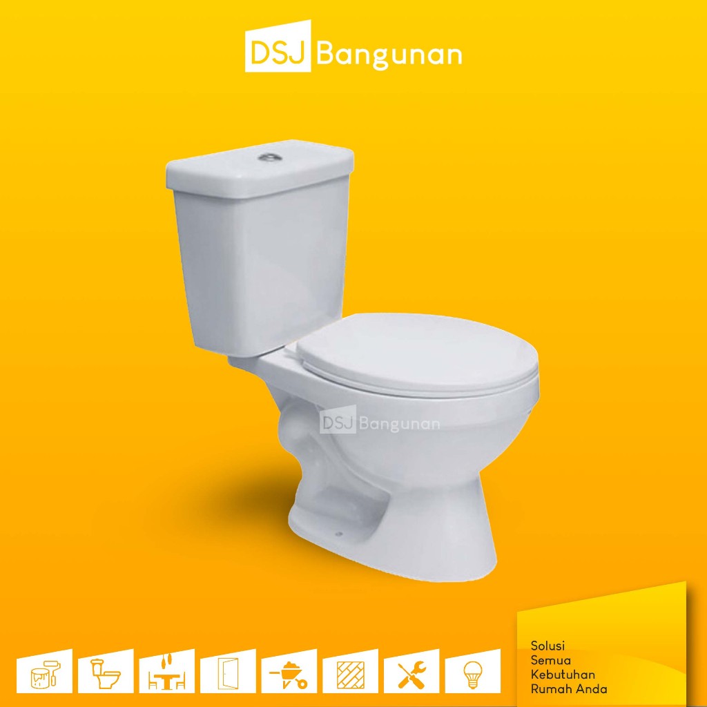 Volk 660 / 662 / 663 / 680 Kloset Duduk Two Piece Toilet Closet Volk