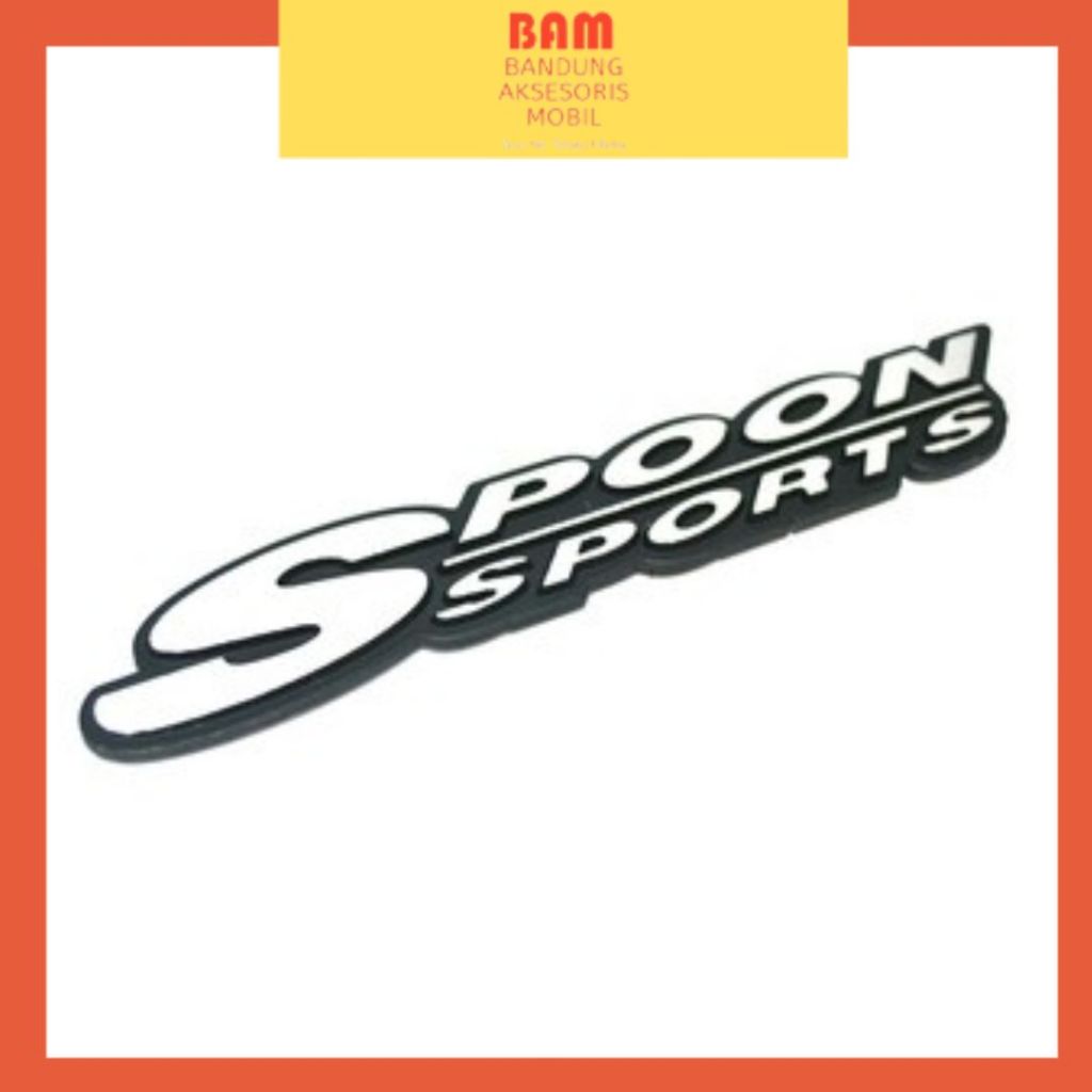 Emblem Alumunium Tulisan Spoon Sport