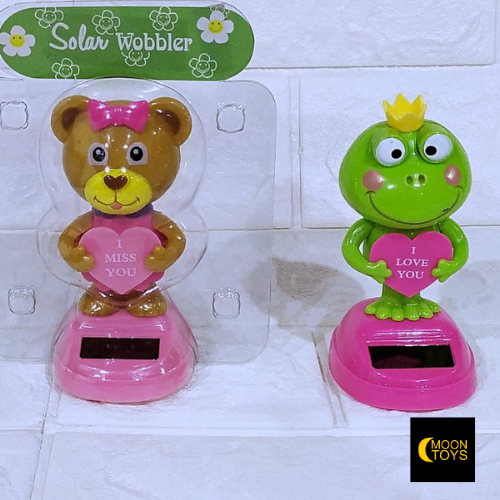 Hiasan Dashboard Mobil Gerak Solar beruang kodok - PFR134.273