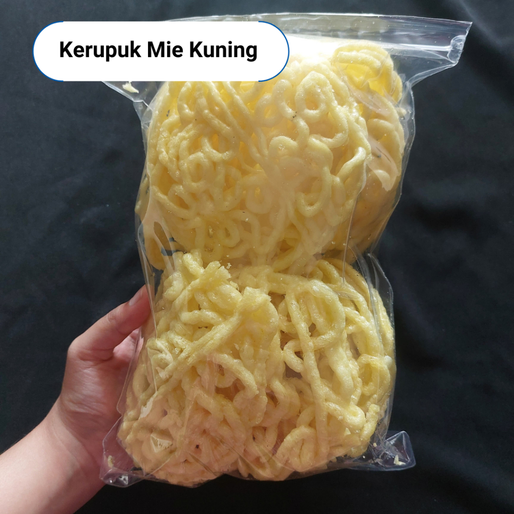 Kerupuk Mie Kuning Mini Matang