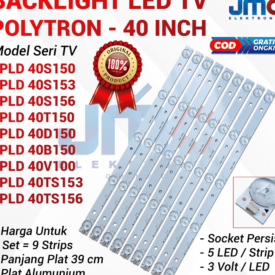 Penjualan TerbaikCOD Backlight Tv Polytron PLD4S15 4S153 4S156 4T15 4B15 4D15 4V1 4TS153 4S15 PLD4S1