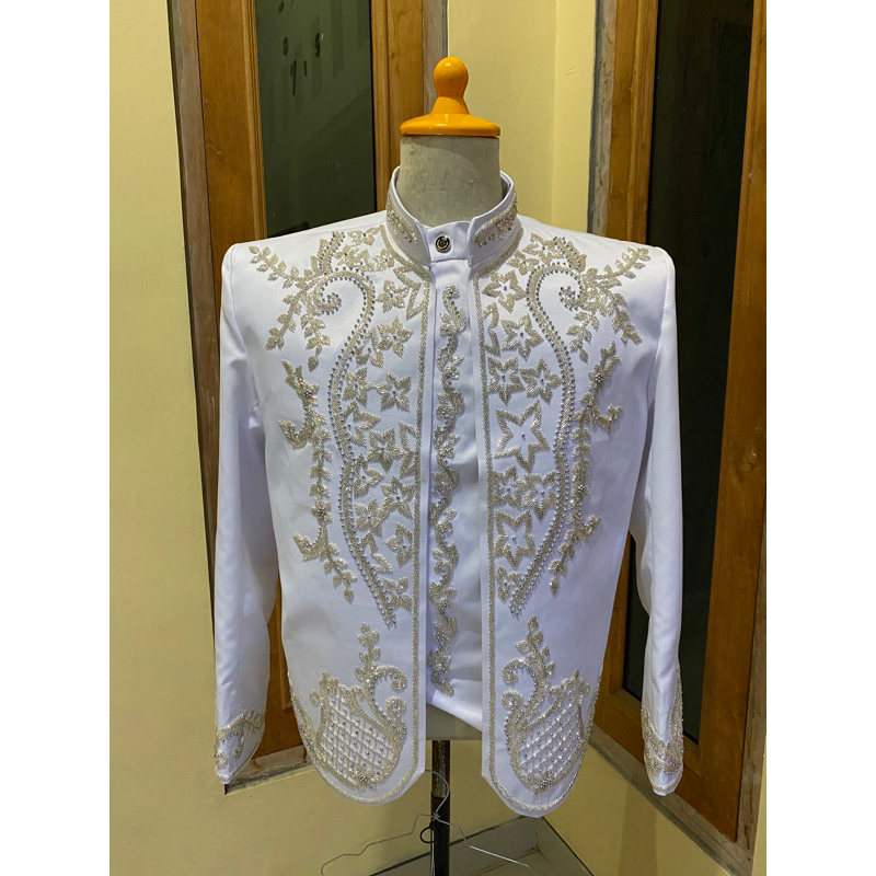 Beskap pengantin jawa solo || Beskap putih bridal || Beskap jawa peyet silver || Beskap peyet || Bes