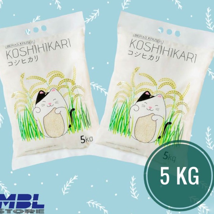 

COD Koshihikari Beras Jepang 5kg Beras Japonica 5kg