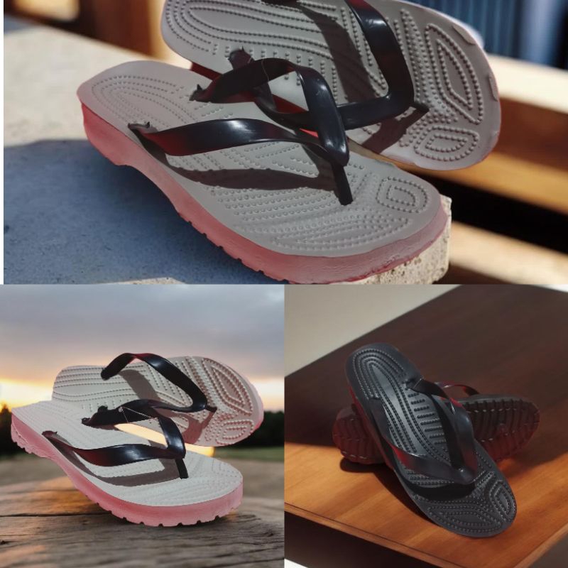 Sandal crocs jepit , sandal jepit crocs sandal karet pria wanita , sandal olahraga , sandal sport