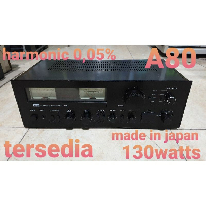 power amplifier SANSUI A80 vintage 1980 made in japan stereo intergrated 130watts second bekas norma