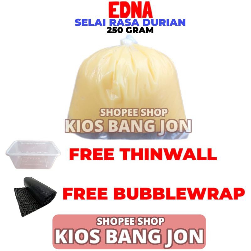 

Selai Buah Durian Repack 250gr Premium Merk Edna