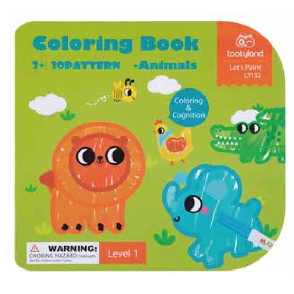 

Tookyland Coloring Book -Animals Buku Mewarnai Import seri Binatang Hewan 30 Gambar