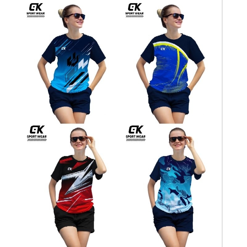 RB TERBARU KAOS OLAHRAGA WANITA JUMBO JERSEY VOLI WANITA BAJU VOLLY CEWEK KOSTUM SENAM WANITA KAOS