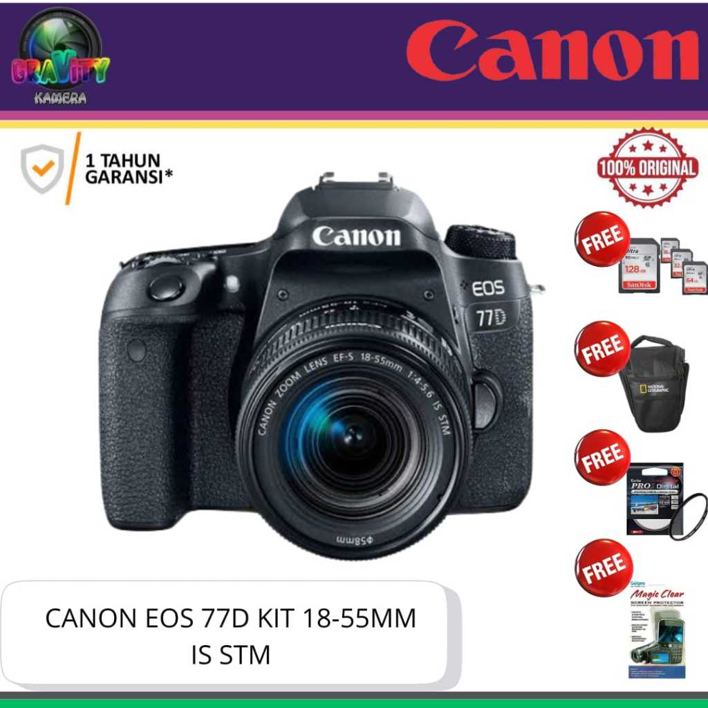 CANON EOS 77D KIT 18-55MM IS STM / CANON 77D KIT 18-55MM IS STM