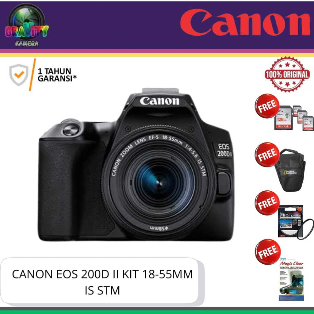 CANON EOS 200D II KIT 18-55MM IS STM / CANON 200D MARK II KIT 18-55MM IS STM