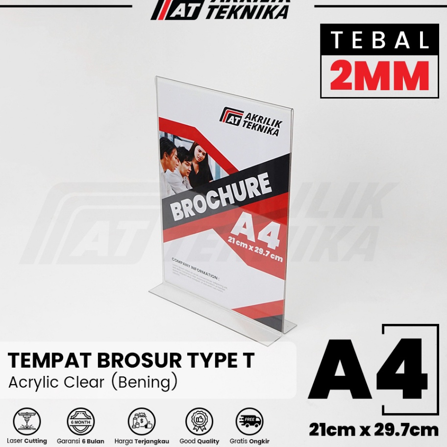 

Penjualan TerbaikCOD Tempat Brosur Akrilik Tent Card Holder Qris Barcode Nomor Menu Meja Portrait T Ukuran A4 2mm