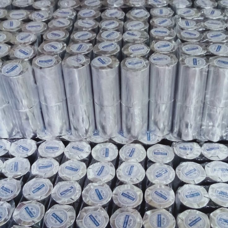 

Ready Stok Kertas kasir thermal struk edc 5758x3 pake kor paper kap 1pak isi 1 pcs