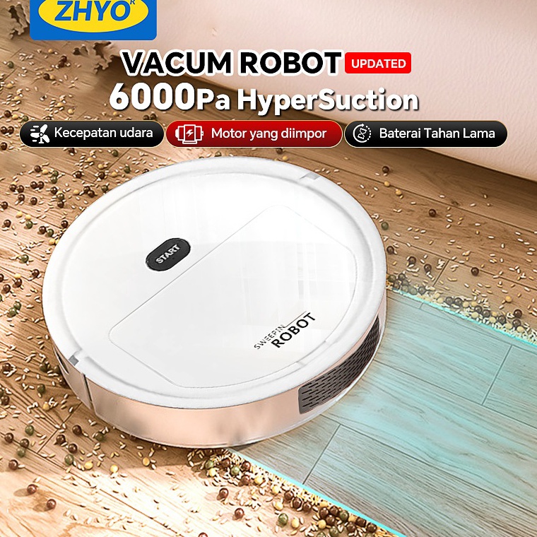 Smart Sweeping Robot 3 In 1 Sapu Portable Penyedot Debu Rumah Pel Pembersih Debu Lantai Robot Vacuum