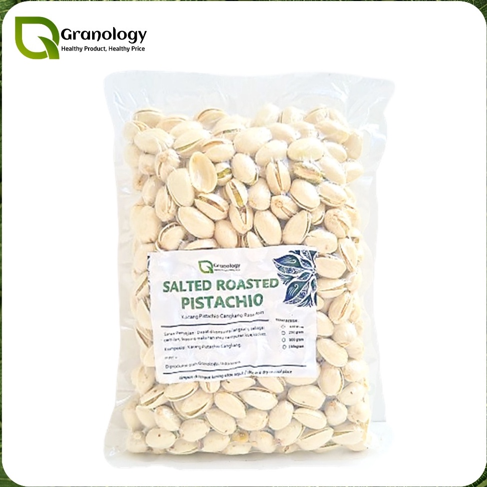 

NEW Roasted Pistachio in Shell Kacang Pistachio Oven Dalam Cangkang 5 gram by Granology