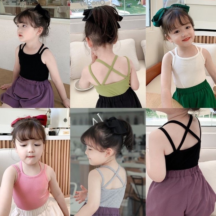 GROSIR MURAH MGC tanktop anak silang  FEREN TANKTOP SILANG