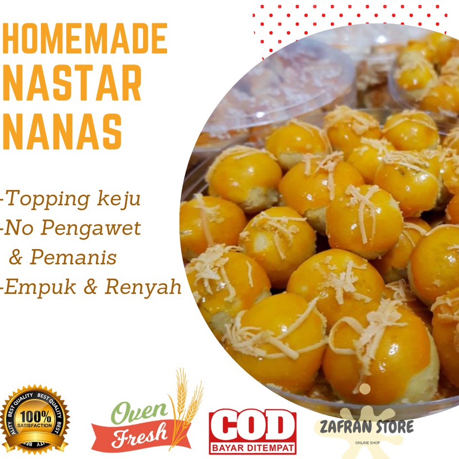 

Terlaku Kue Nastar Nanas Wisman Toping Keju Isi 25 gram 14 kg Kue Kering Cemilan KeluargaTermurah