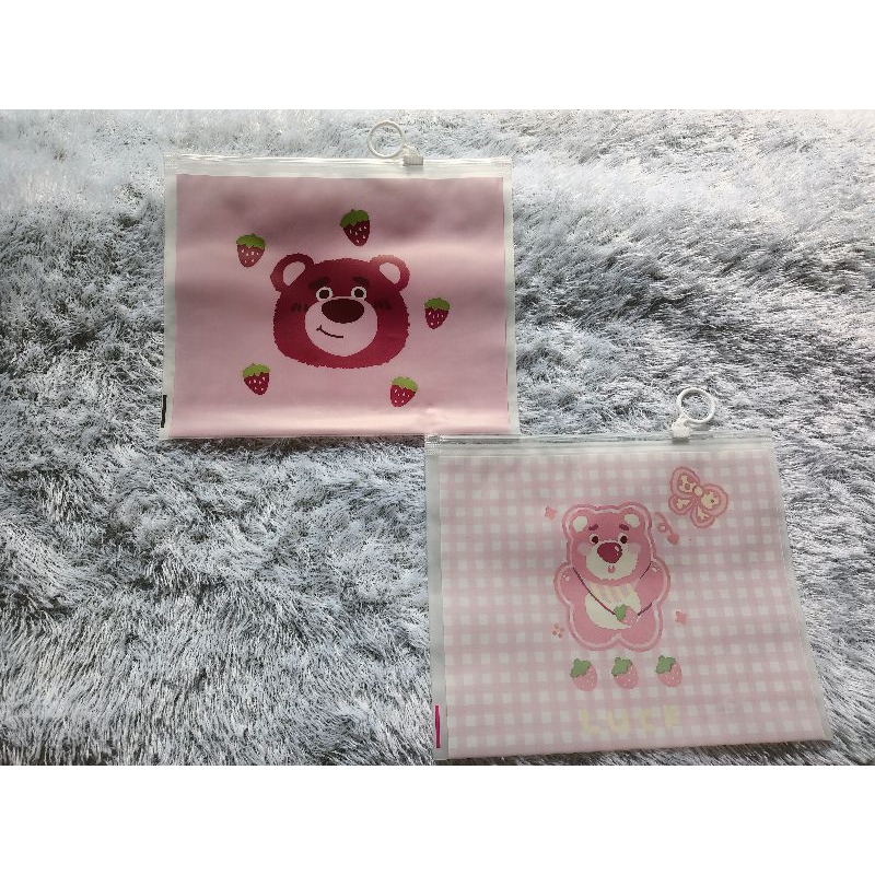 Pouch serbaguna / Pouch ziplock Lotso / Pouch Ziplock sanrio