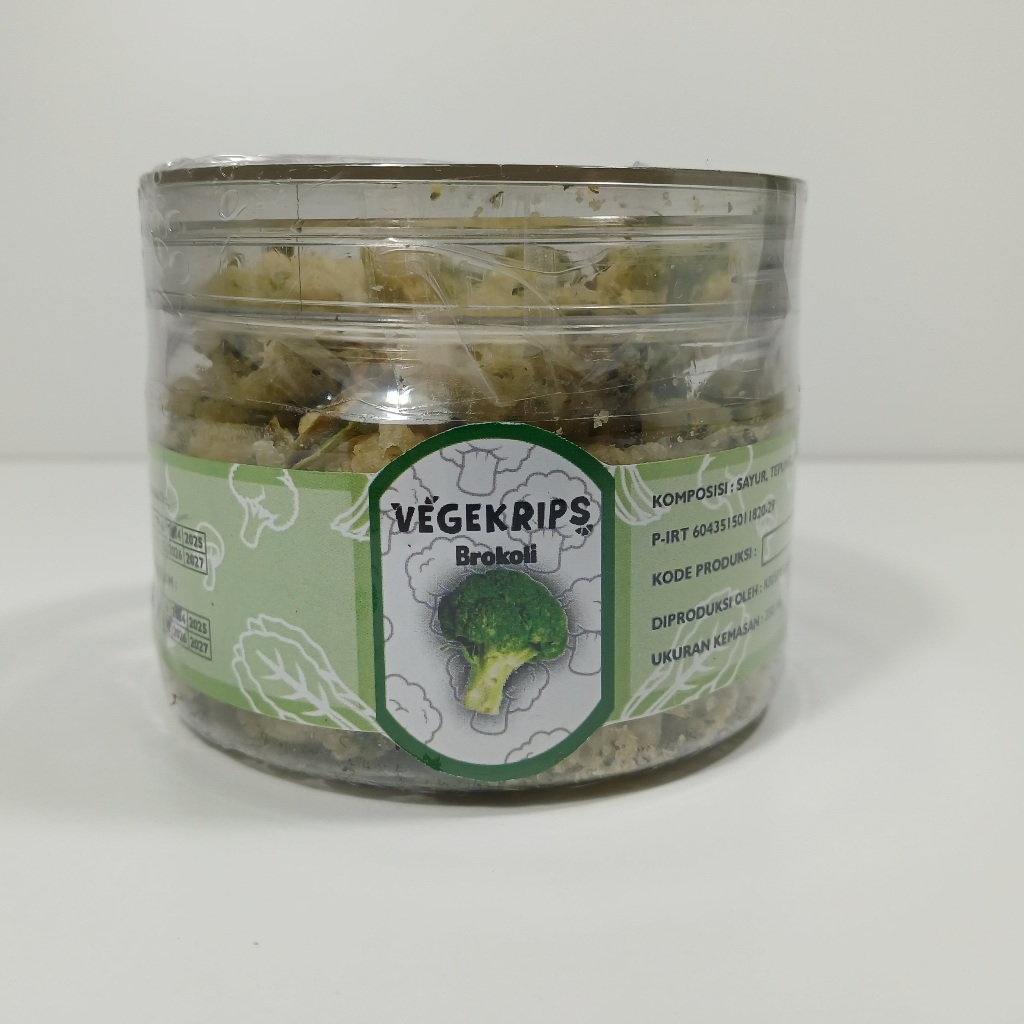 

Keripik Brokoli 350 mL Vegekrips