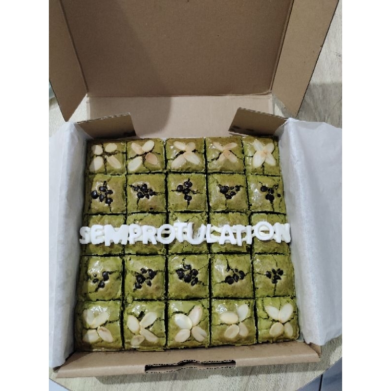 

Brownies Fudge Matcha