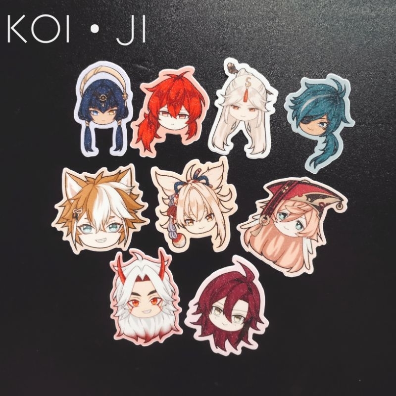 

Koiji.id - Sticker Glitter Doff Matte Karakter GENSHIN IMPACT