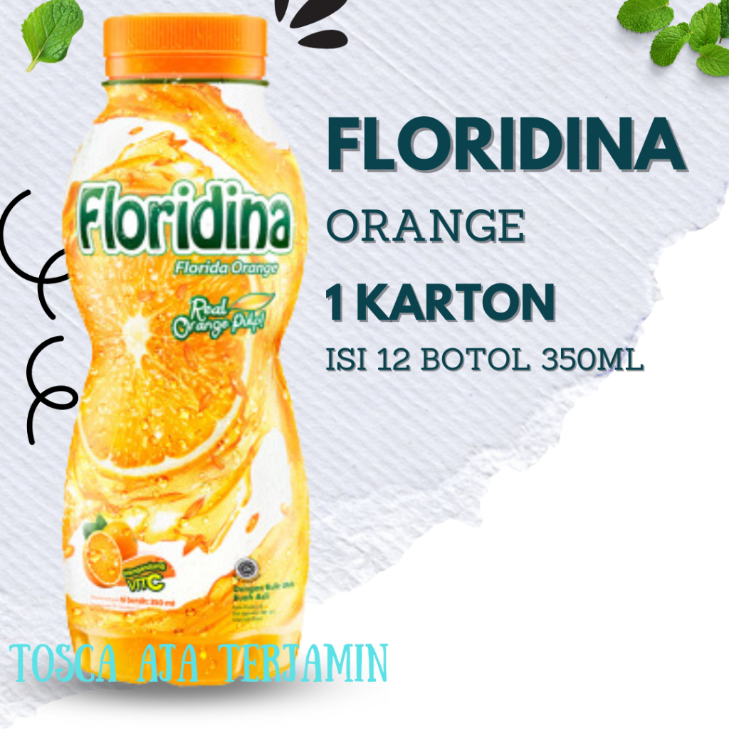 

Floridina Orange | Floridina Coco 350mL 1 Karton Isi 12 Botol