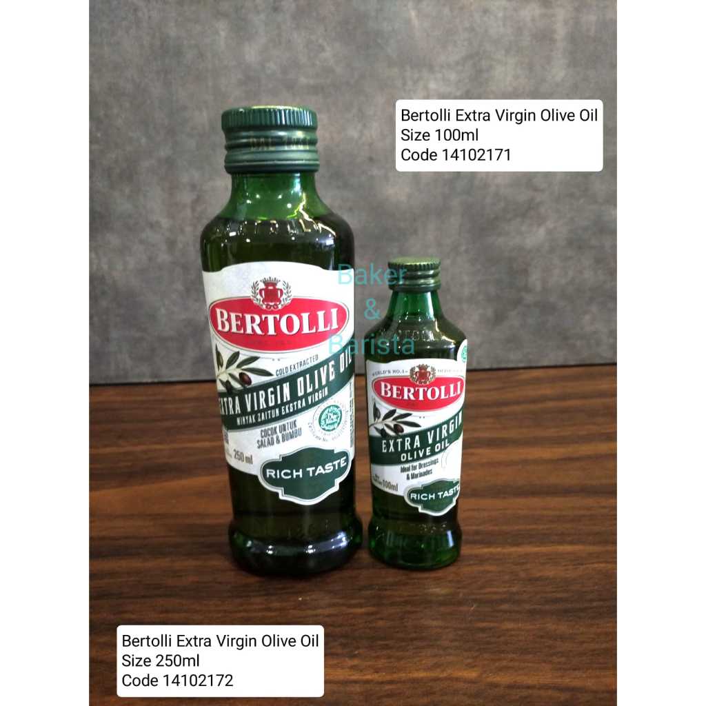 

BERTOLLI Extra Virgin Olive Oil 100ml 250ml Minyak Zaitun Ekstra virgin