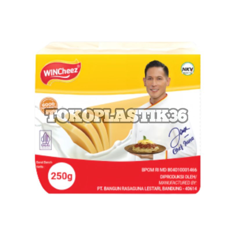 

Tokoplastik36 - Keju Wincheeze - Keju Olahan - berat 250 grm.- Pembelian / Pcs.