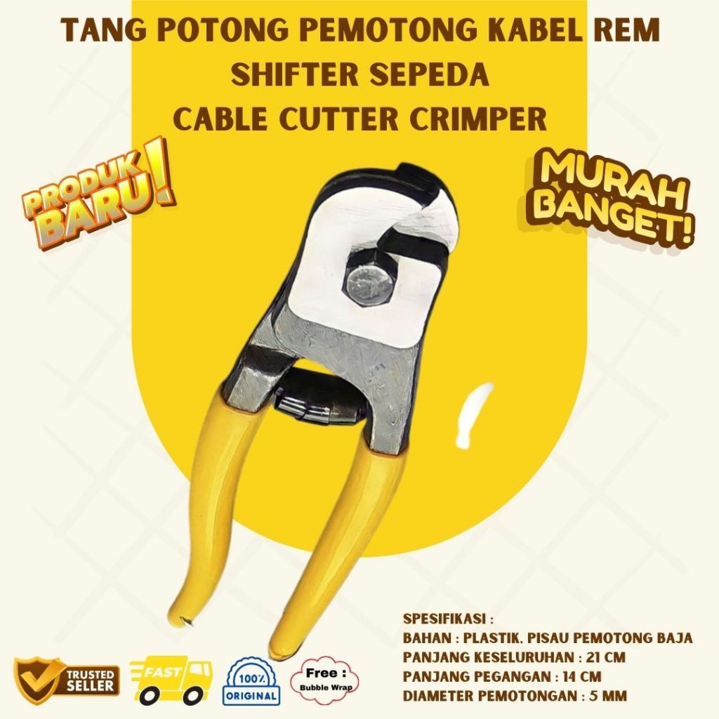 Tang Potong Pemotong Kabel Rem Shifter Sepeda Cable Cutter Crimper