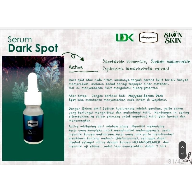 serum dark spot mayyasa