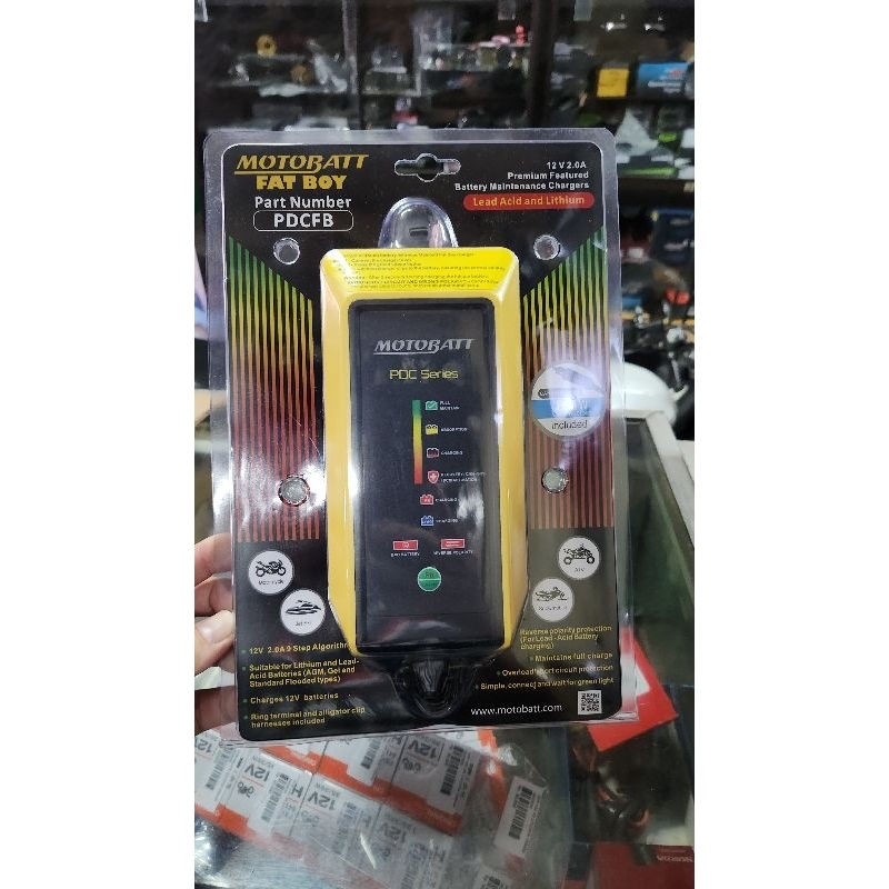 charger accu motobatt fat boy