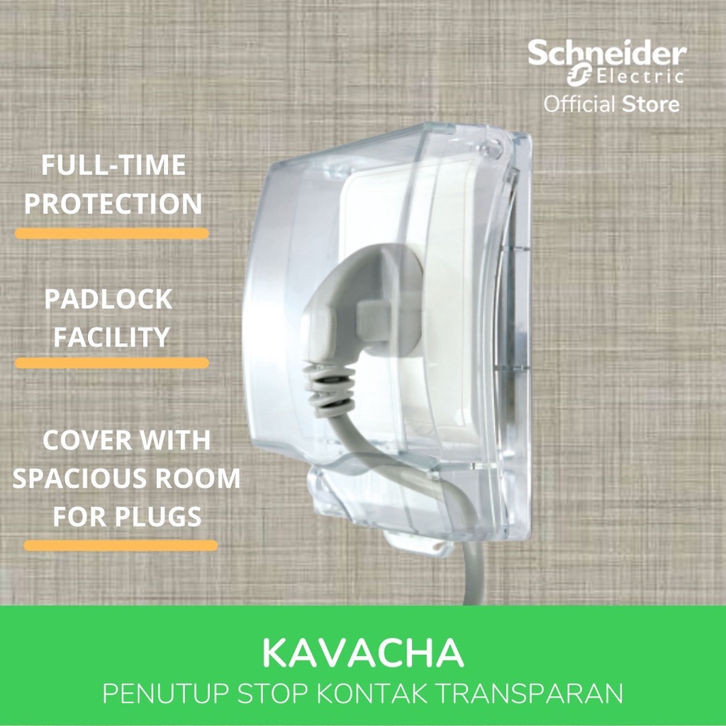 Schneider KAVACHA COVER WATERPROOF Stop kontak Pelindung Tutup Penutup