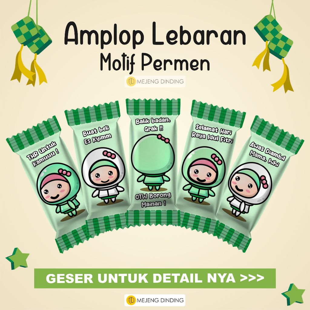 

( ISI 12 ) AMPLOP PERMEN VIRAL / AMPLOP PERMEN / AMPLOP LEBARAN / AMPLOP PERMEN / ANGPAU PERMEN / AMPLOP THR/ AMPLOP PERMEN IDUL FITRI / AMPLOP VIRAL AESTHETIC ESTETIK / amplop lebaran bentuk permen/ Amplop Lebaran Permen/Amplop Lebaran Unik 4