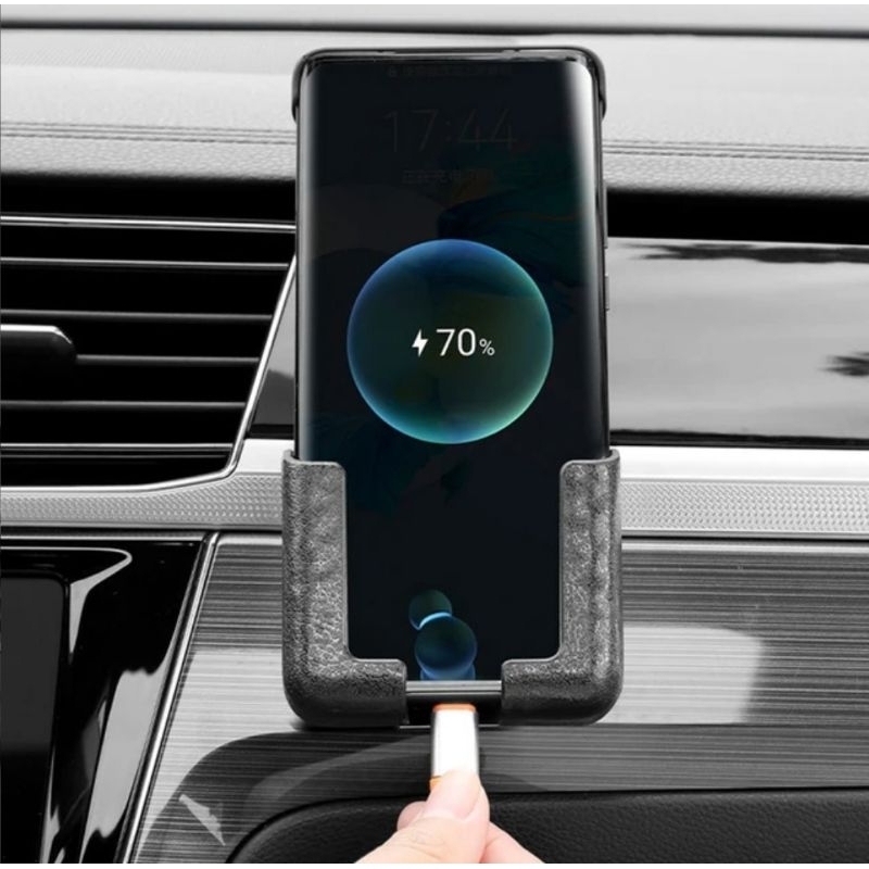 1 pasang holder hp dudukan ponsel dasbor mobil, dudukan hp mobil berperekat Universal gravitasi otom