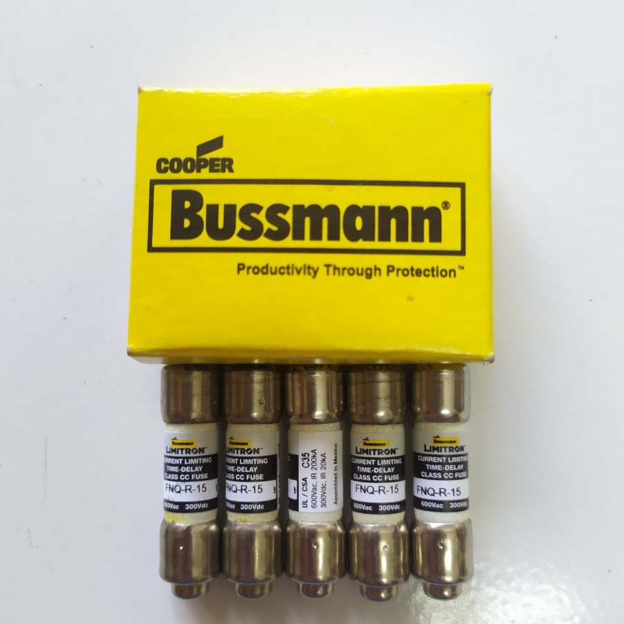 Fuse Bussmann FNQ-R 15A. 600V. 200kA fuse time delay Fuse Bussmann FNQ-R 15A. 600V. 200kA fuse time 