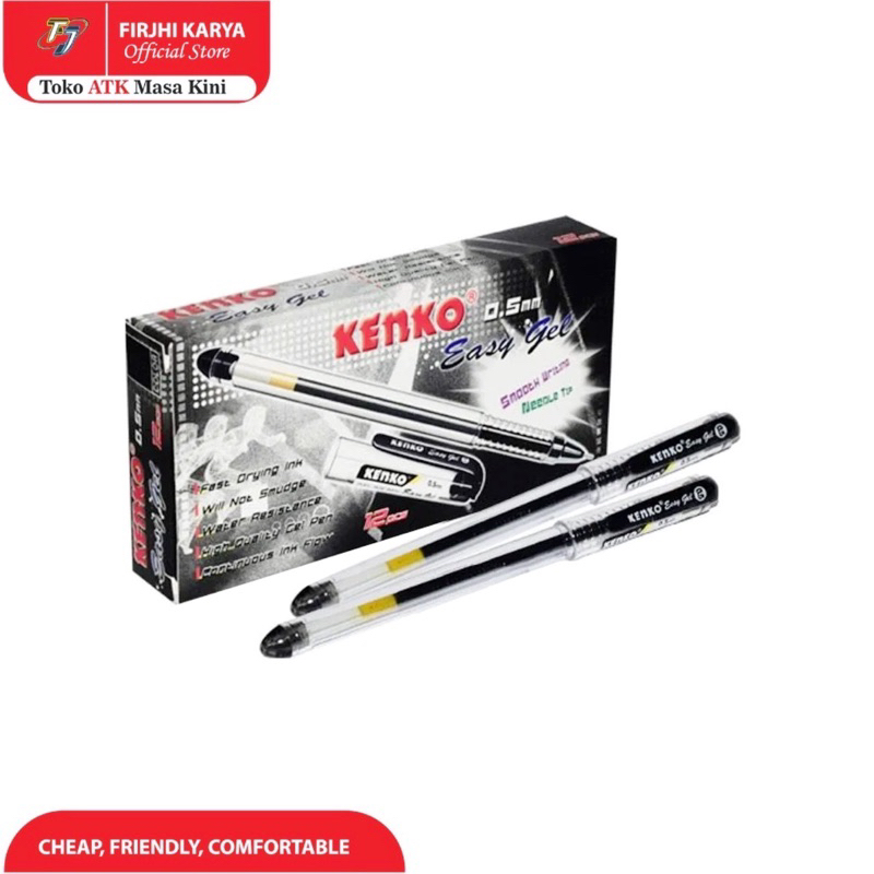 

Pulpen Gel Kenko 0.5mm (Tahan Air Tidak Mudah Luntur)