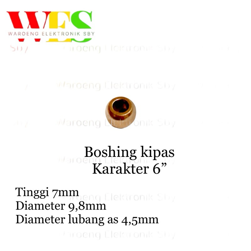BOSHING KIPAS KARAKTER 6 INCH