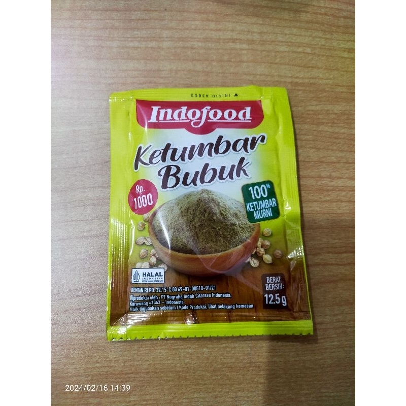 

INDOFOOD RACIK KETUMBAR BUBUK 12.5 gr