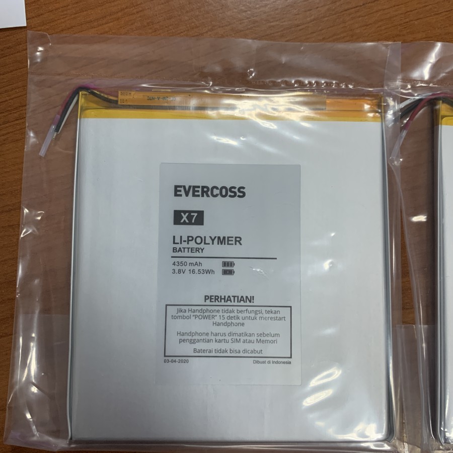 BATERAI EVERCOSS X7 TAB  BRAVO TAB 2020 100% ORIGINAL BATTERY