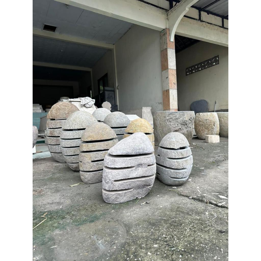 Lampu Hias Taman Batu Kali Batu Alam