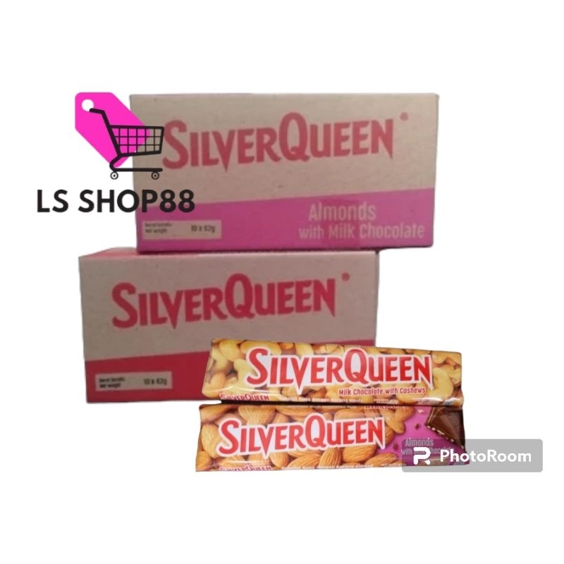 

Lezatoz_Genz Coklat Silverqueen 55 Gr 1Box Isi 10Pcs // Silver Queen 55Gr