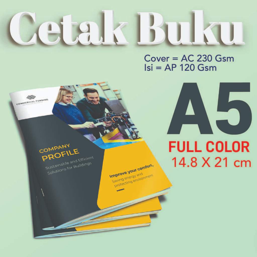 

Cetak BUKU, KATALOG, COMPANY PROFILE A5 jilid strapless